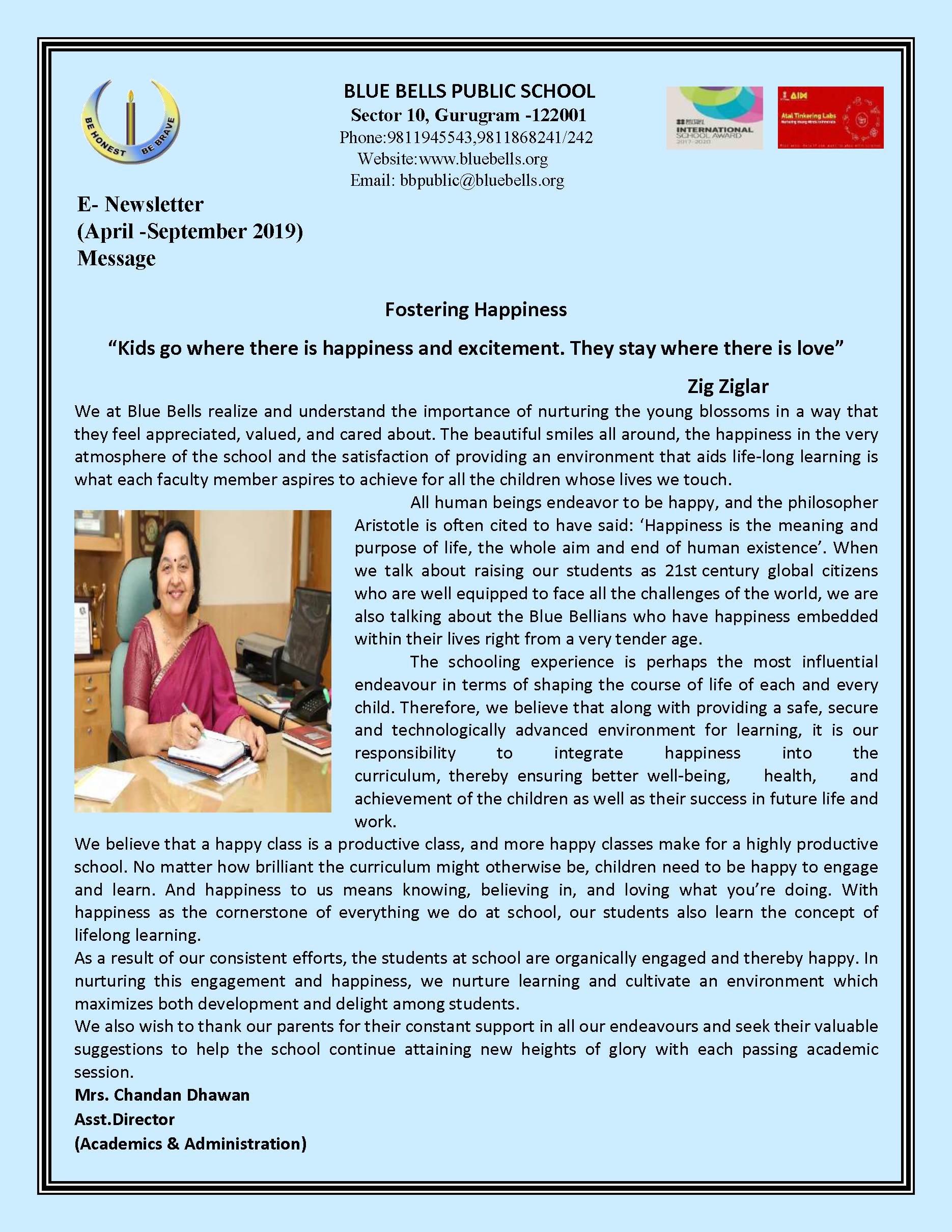 April to September 2019